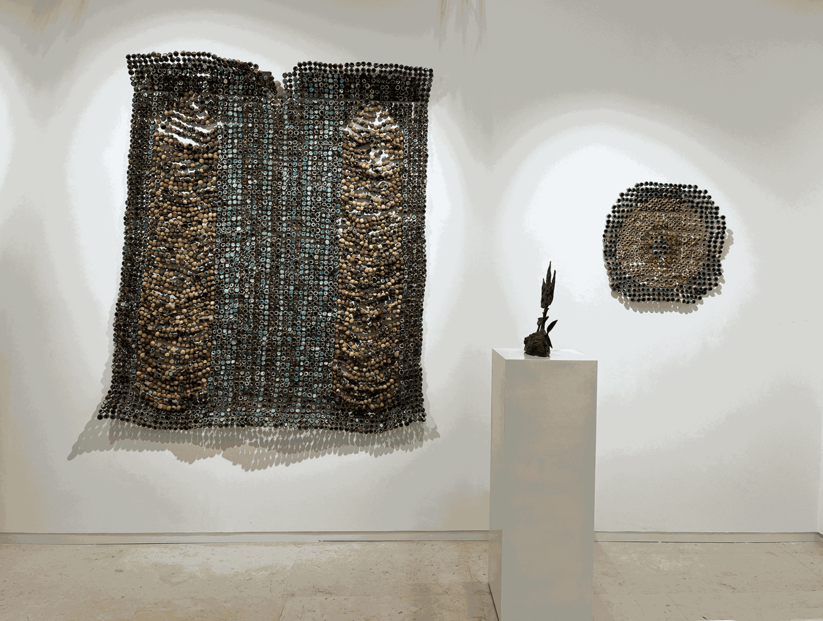 Ozioma Onuzulike and HERVÉ YAMGUEN on view at 1-54 Marrakech art fair on AFIKARSI stand