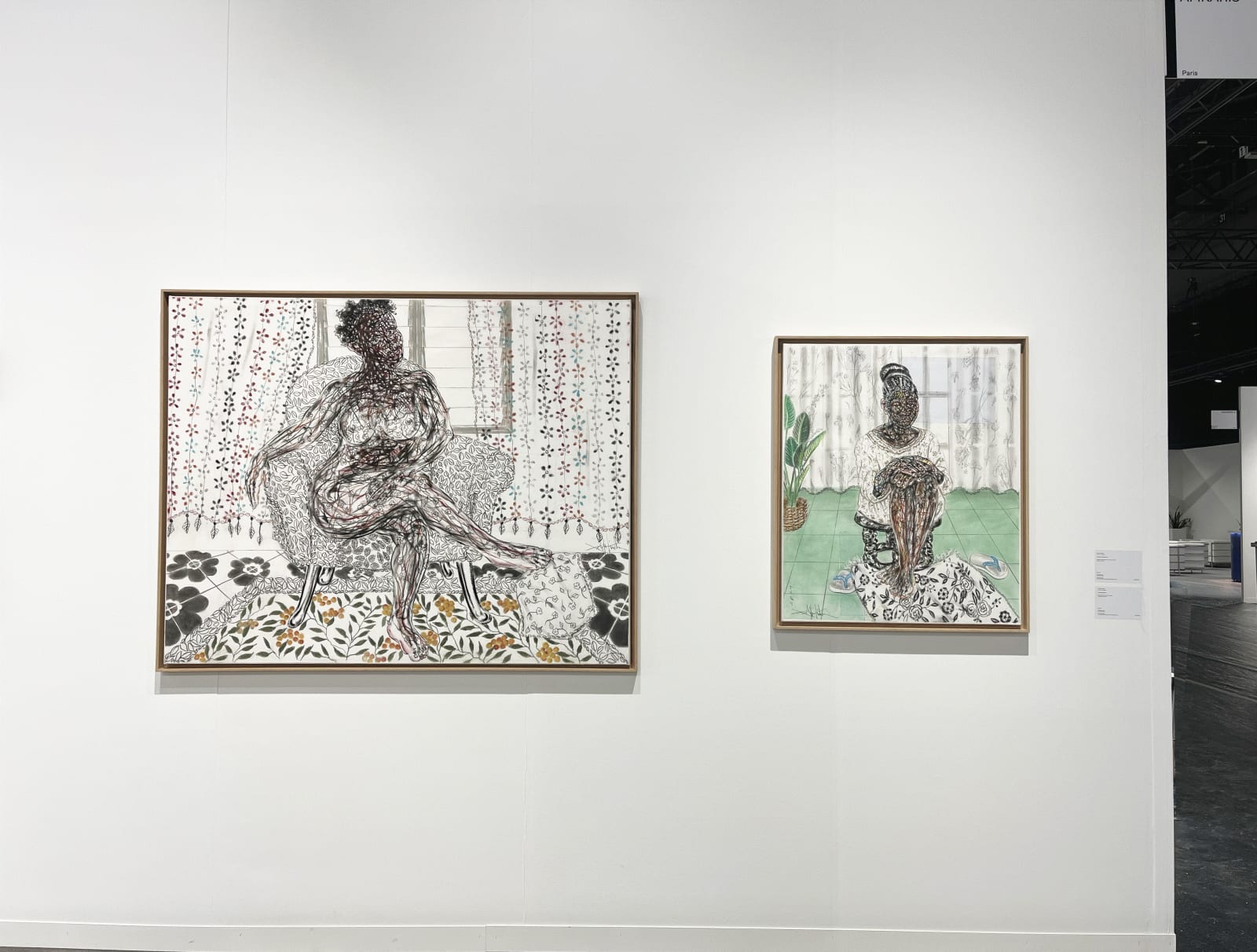 Salifou Lindou's wort at Art Genève 2025 on AFIKARIS Gallery's booth