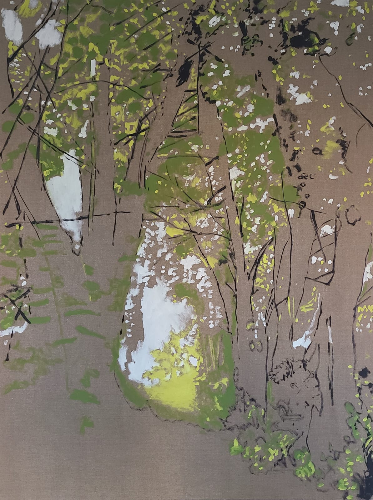 Kit Glaisyer, Winding path up Lewesdon Tree 200 x 150 cm