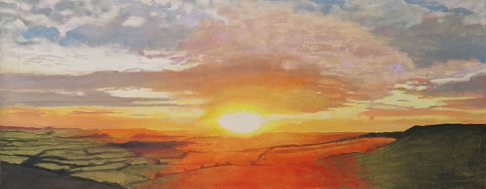 Kit Glaisyer, Glowing sun above Eggardon Hill