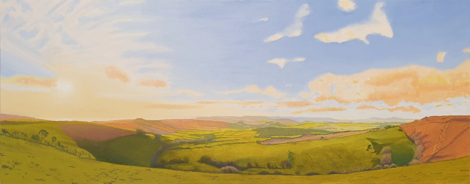 Kit Glaisyer, A January evening on Eggardon Hill, West Dorset