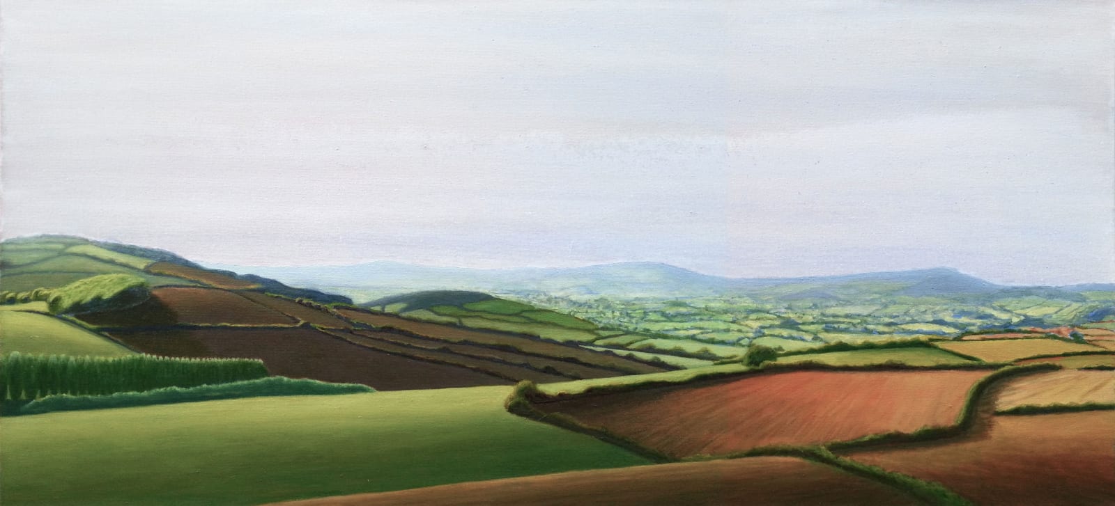 Kit Glaisyer, Hazy summer's day on Allington Hill
