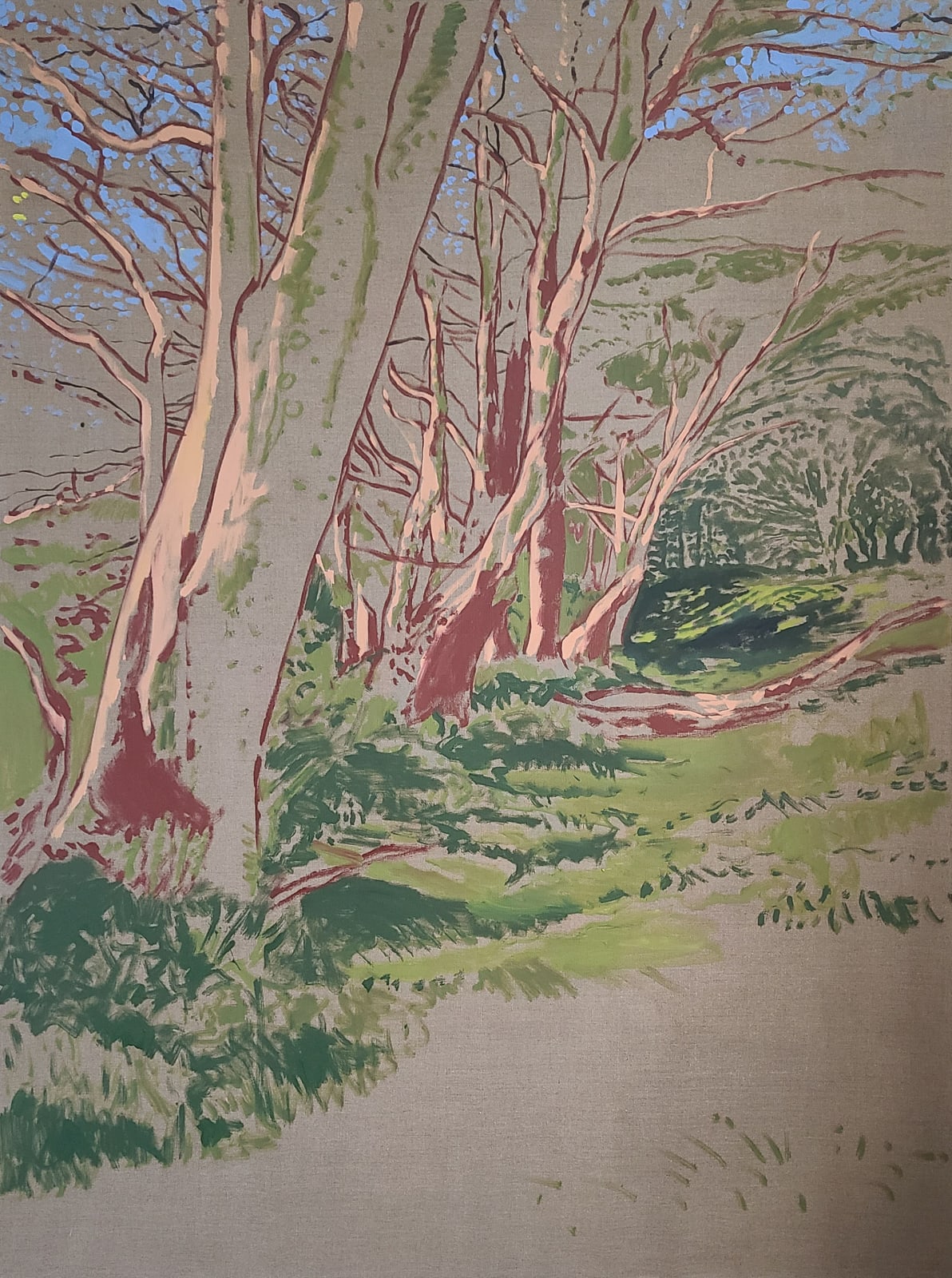 Kit Glaisyer, The Path up Lewesdon Tree 200 x 150 cm