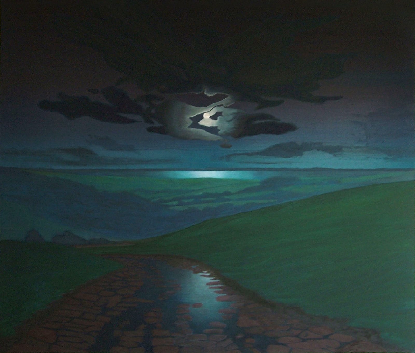 Kit Glaisyer, Moonscape above Litton Chaney