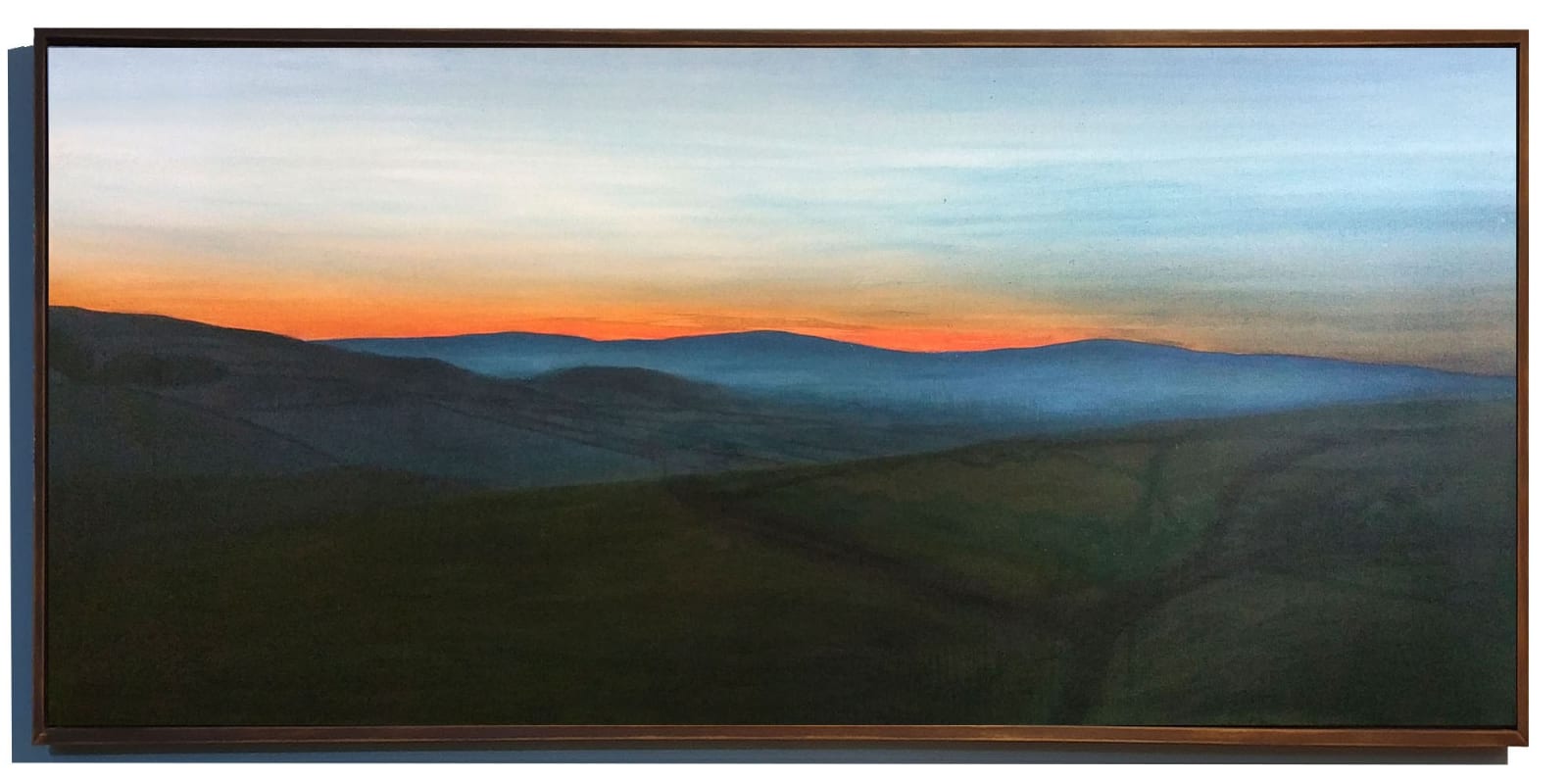 Kit Glaisyer, A long sunset from Allington Hill, West Dorset