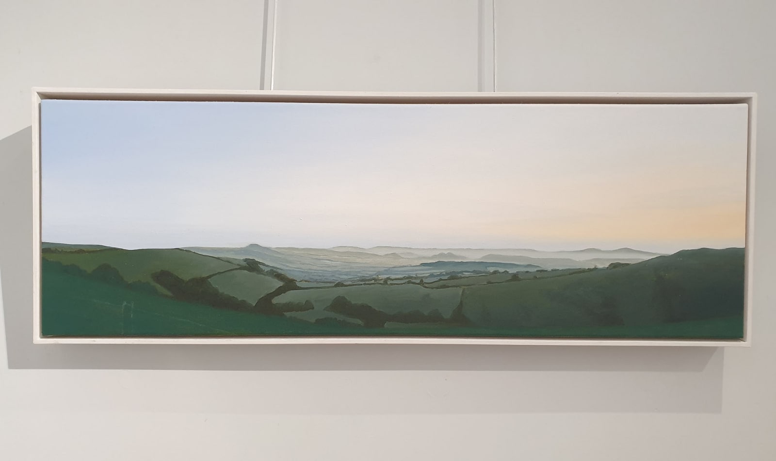 Kit Glaisyer, Gentle blue evening on Eggardon Hill 90x30cm