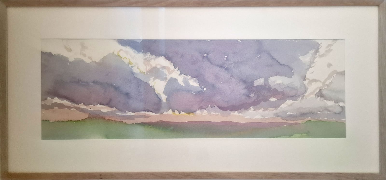 Kit Glaisyer, Purple Clouds over Eggardon Hill, 2022