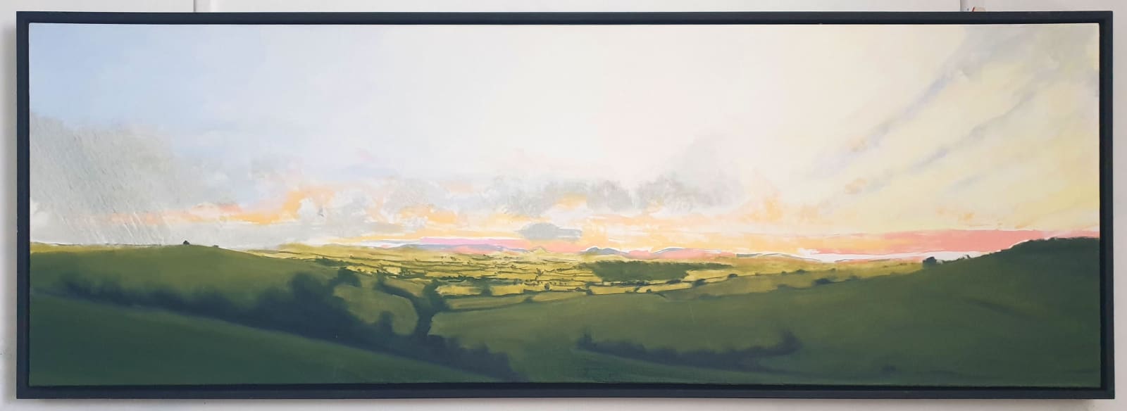 Kit Glaisyer, Mid-summer's on Eggardon Hill 150x50cm