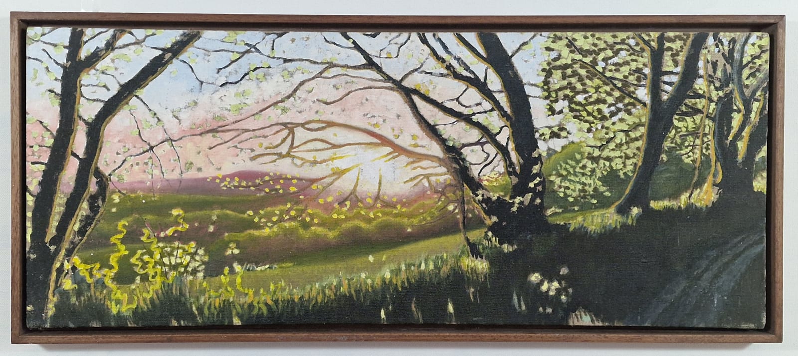 Kit Glaisyer, Three Lewesdon Hill Views, each 100x40cm