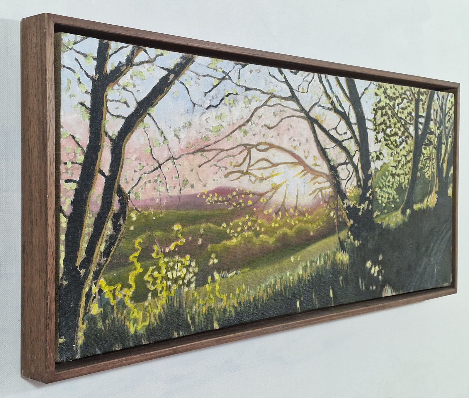 Kit Glaisyer, Three Lewesdon Hill Views, each 100x40cm