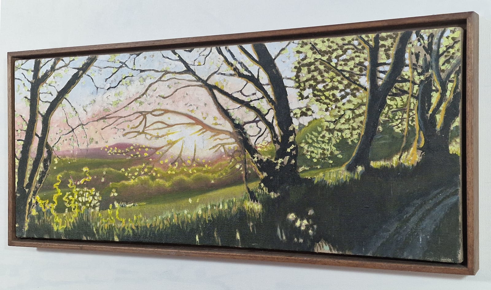 Kit Glaisyer, Three Lewesdon Hill Views, each 100x40cm