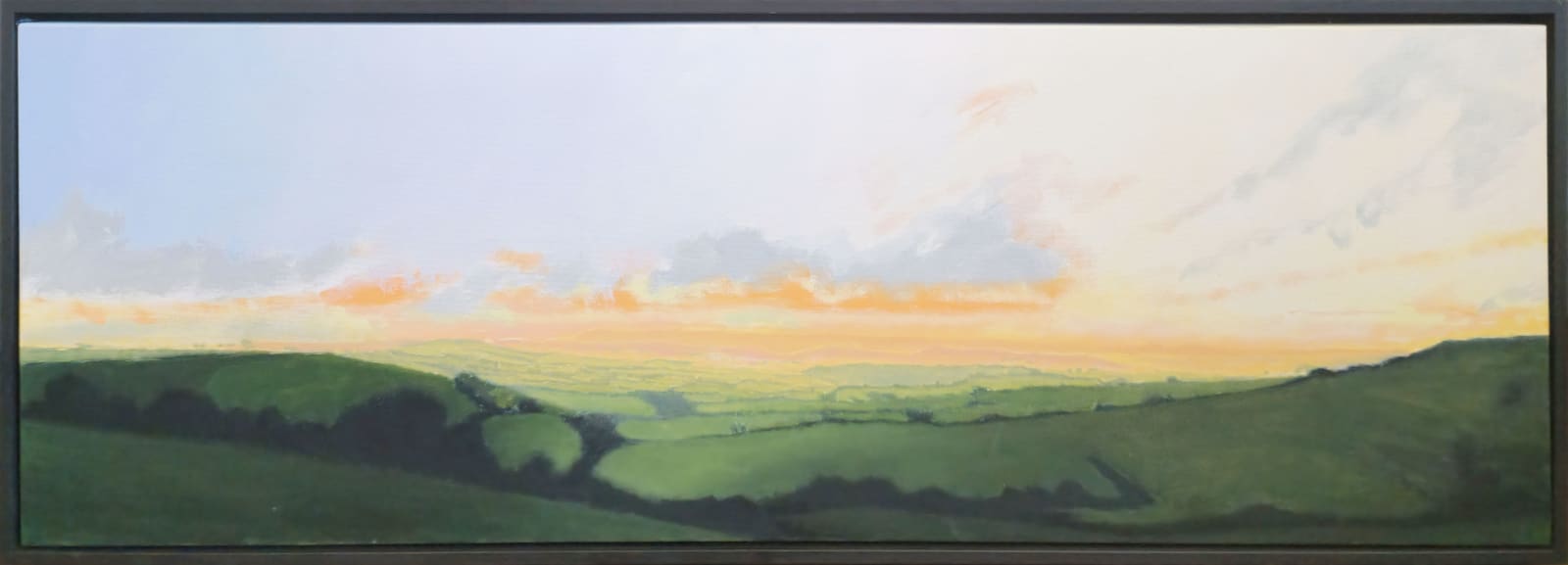 Kit Glaisyer, Mid-summer's on Eggardon Hill 120x40cm