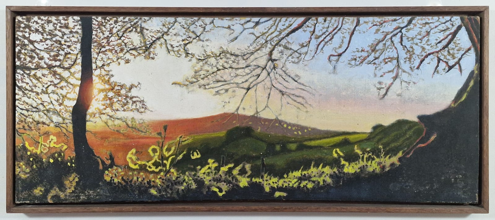 Kit Glaisyer, Three Lewesdon Hill Views, each 100x40cm