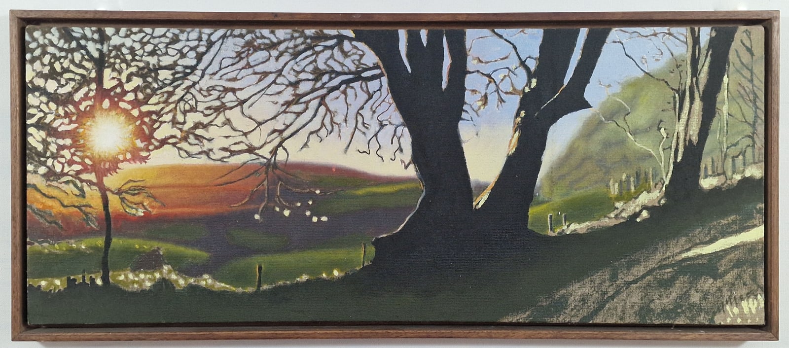 Kit Glaisyer, Three Lewesdon Hill Views, each 100x40cm