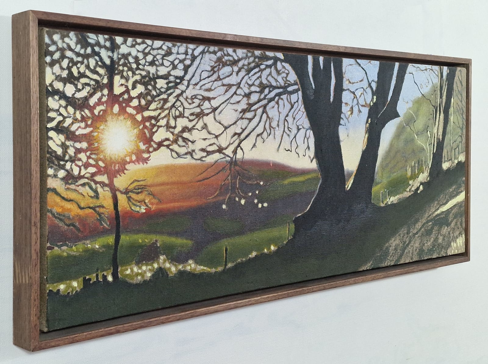 Kit Glaisyer, Three Lewesdon Hill Views, each 100x40cm