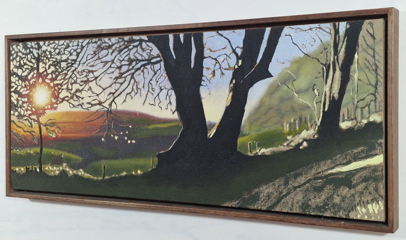 Kit Glaisyer, Three Lewesdon Hill Views, each 100x40cm