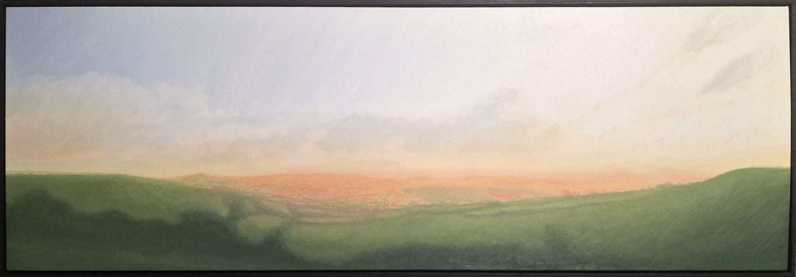 Kit Glaisyer, Misty Summer on Eggardon Hill 180x60cm