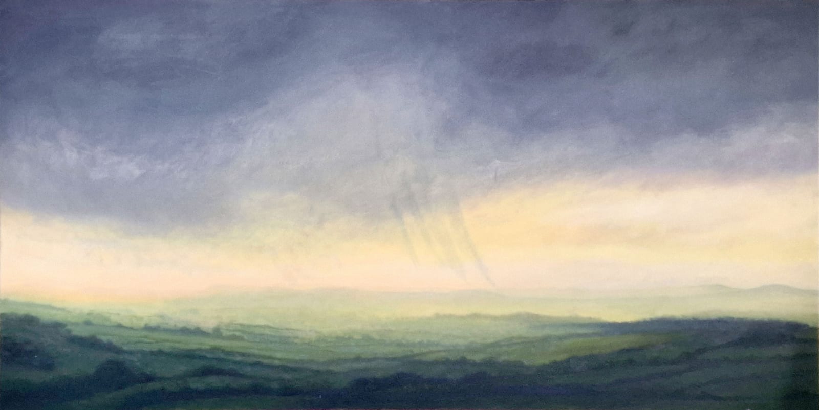 Kit Glaisyer, Proposal: Storms over Eggardon Hill 6x3 foot v.2