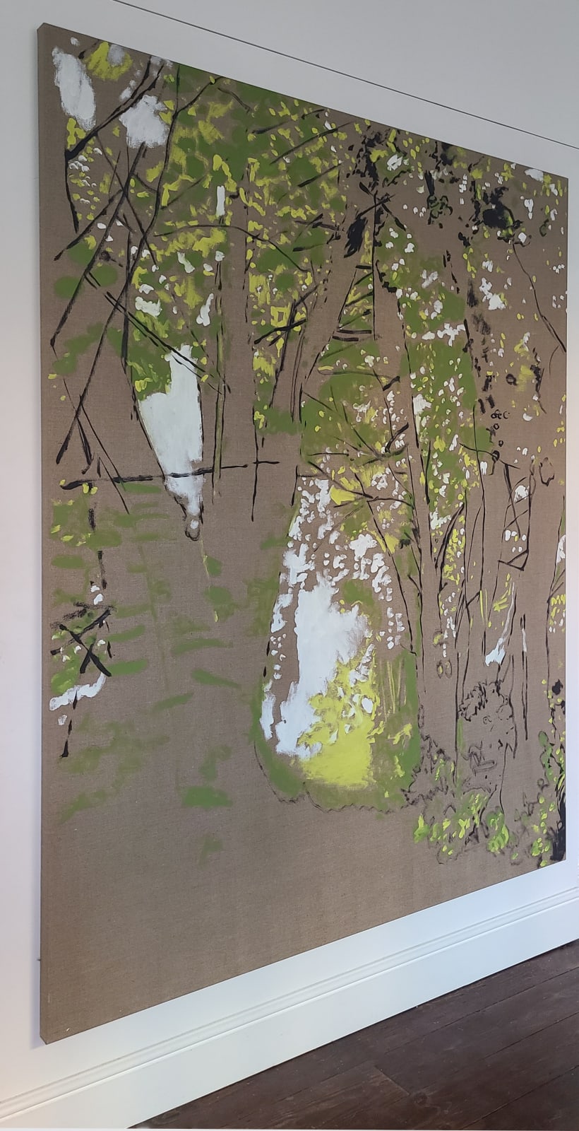 Kit Glaisyer, Winding path up Lewesdon Tree 200 x 150 cm