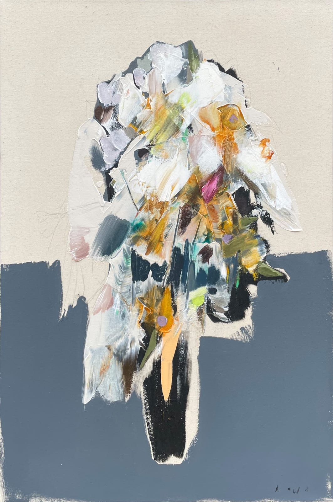 Ben Lowe, Weird Bunch, 2021. Oil on canvas, 36 x 25 '