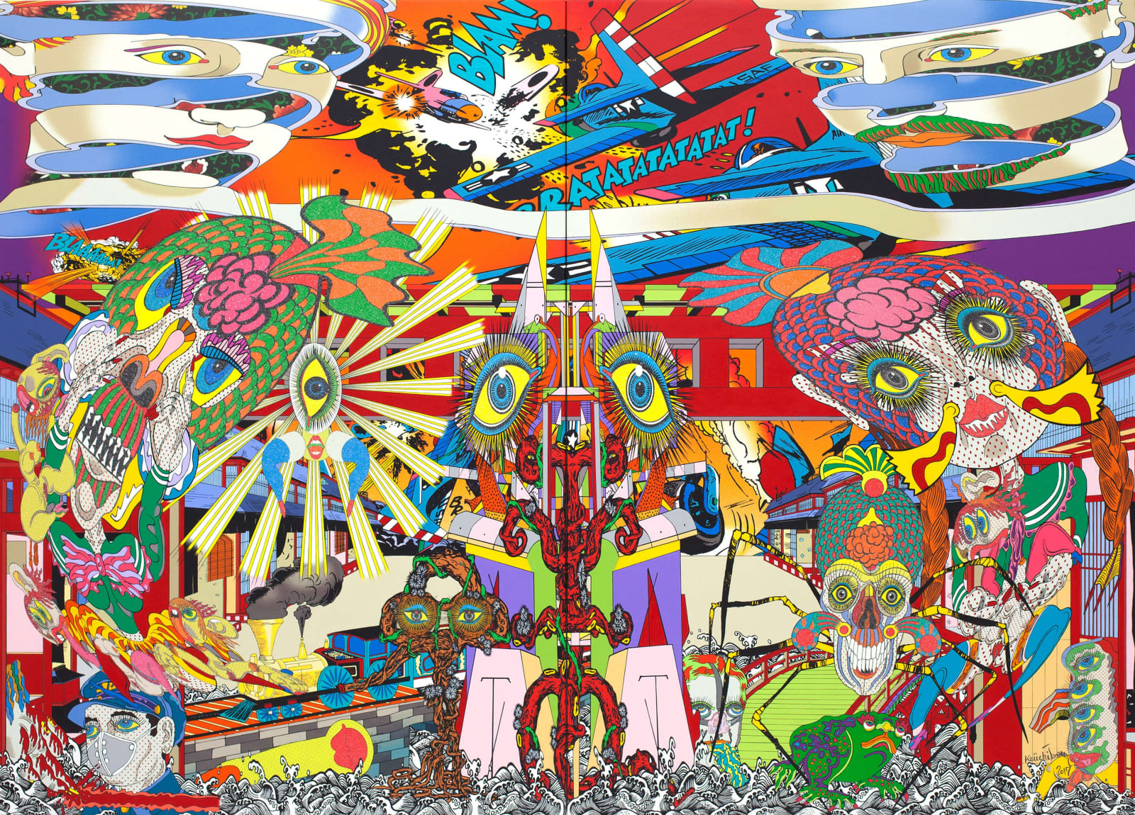 Keiichi Tanaami, Transport Machine, 2017