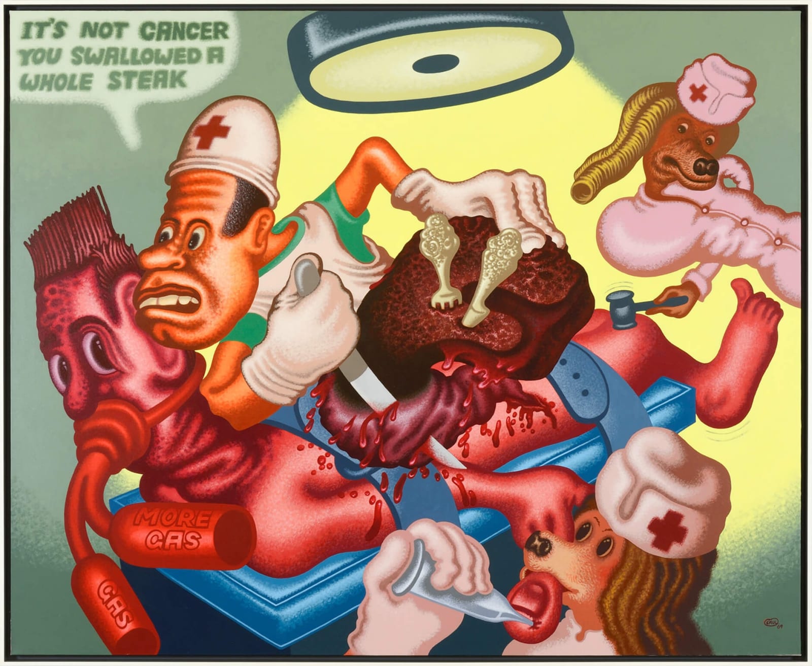 Peter Saul, It's Not Cancer, 2009