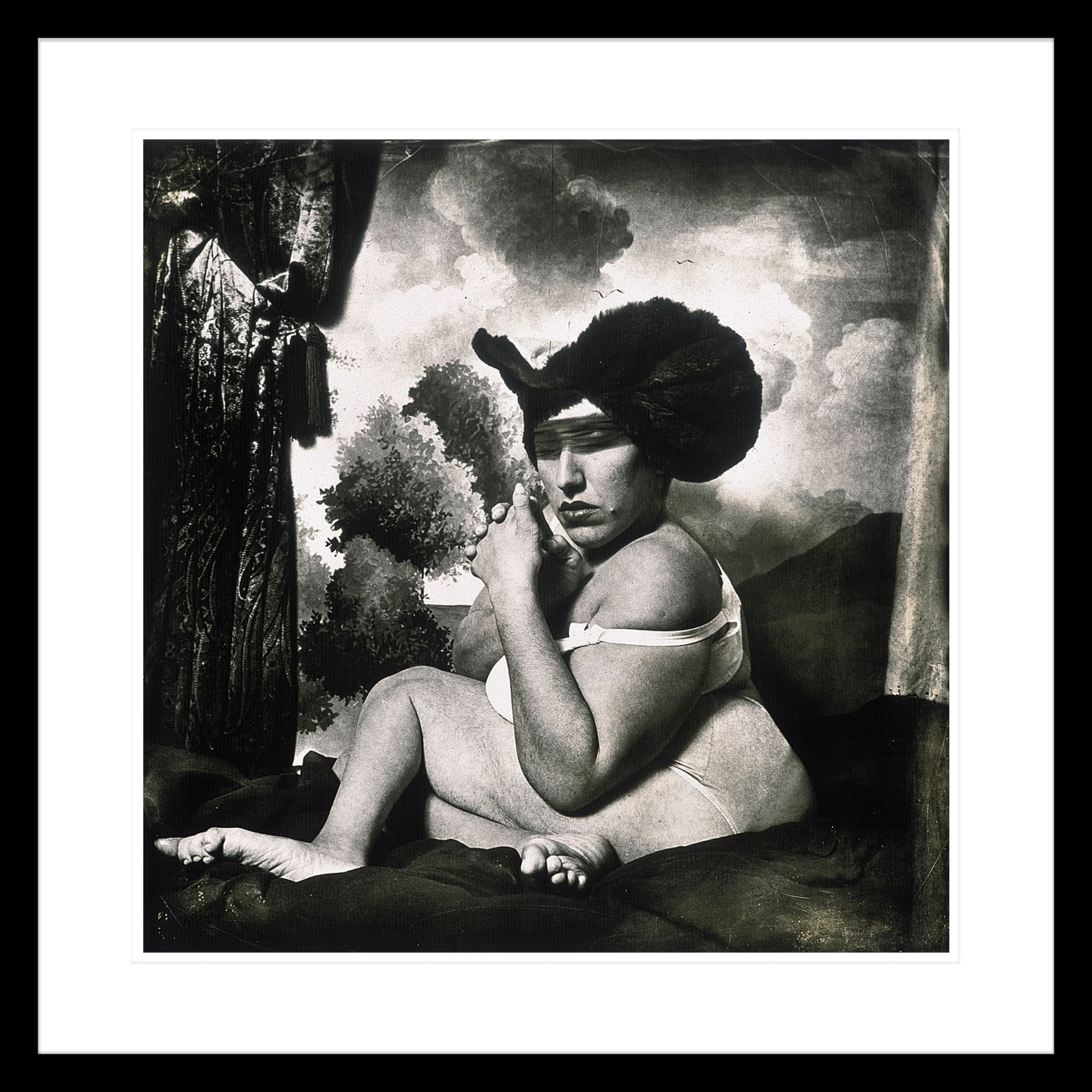 Joel-Peter Witkin, Woman in the blue hat, 1985