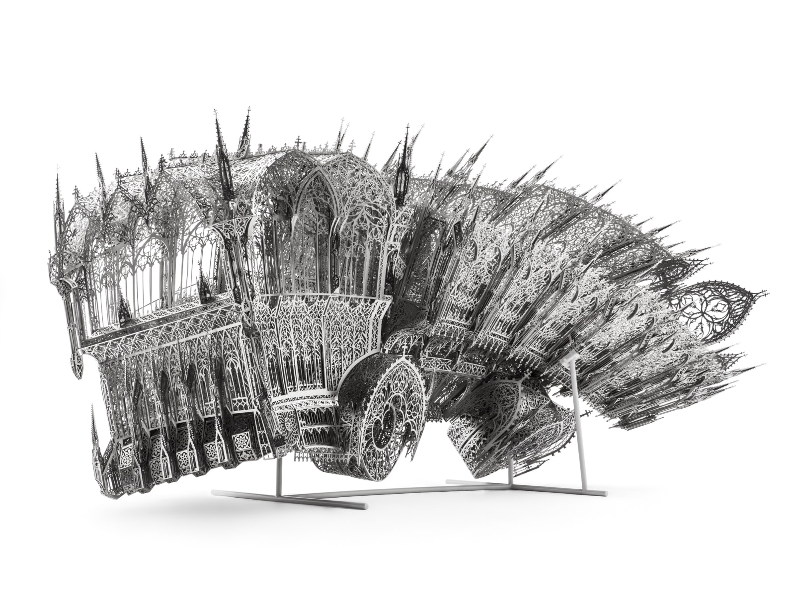 Wim Delvoye, Twisted Dumptruck CCW, 2013