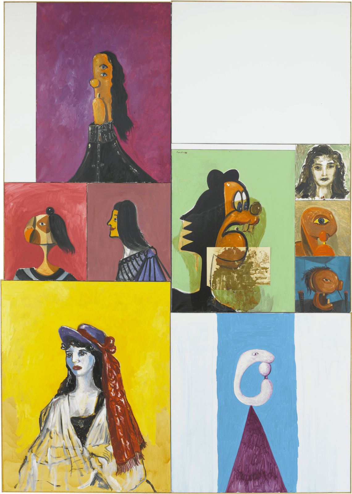 George Condo, Crazy Cat Combination, 1989-1990