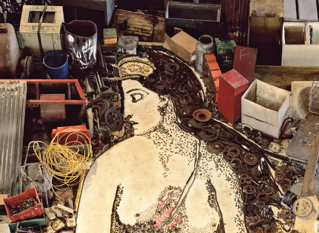 Vik Muniz, Medea about to kill her children, after Eugene Delacroix, 2007