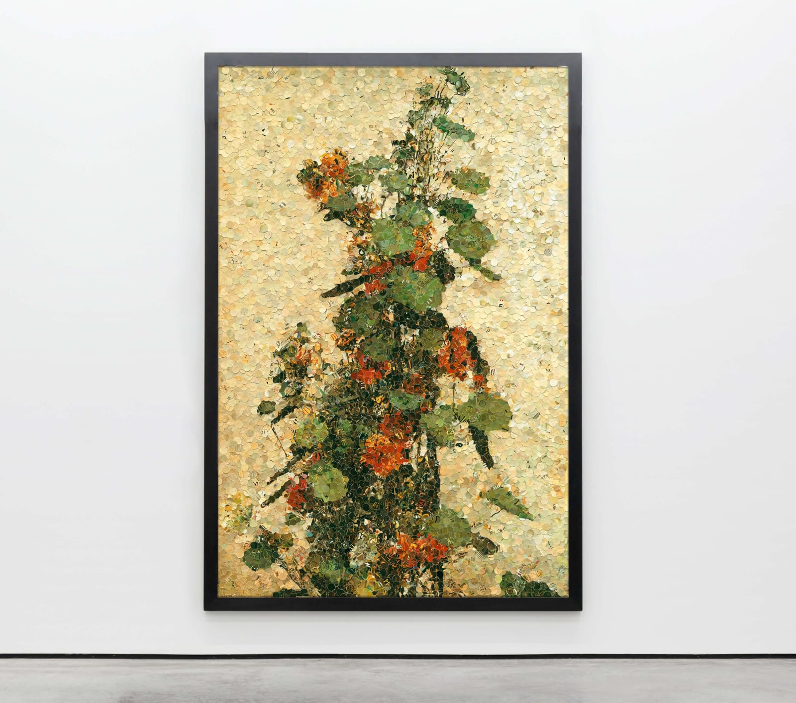 Vik Muniz, Nasturtiums, after Fantin Latour, 2004
