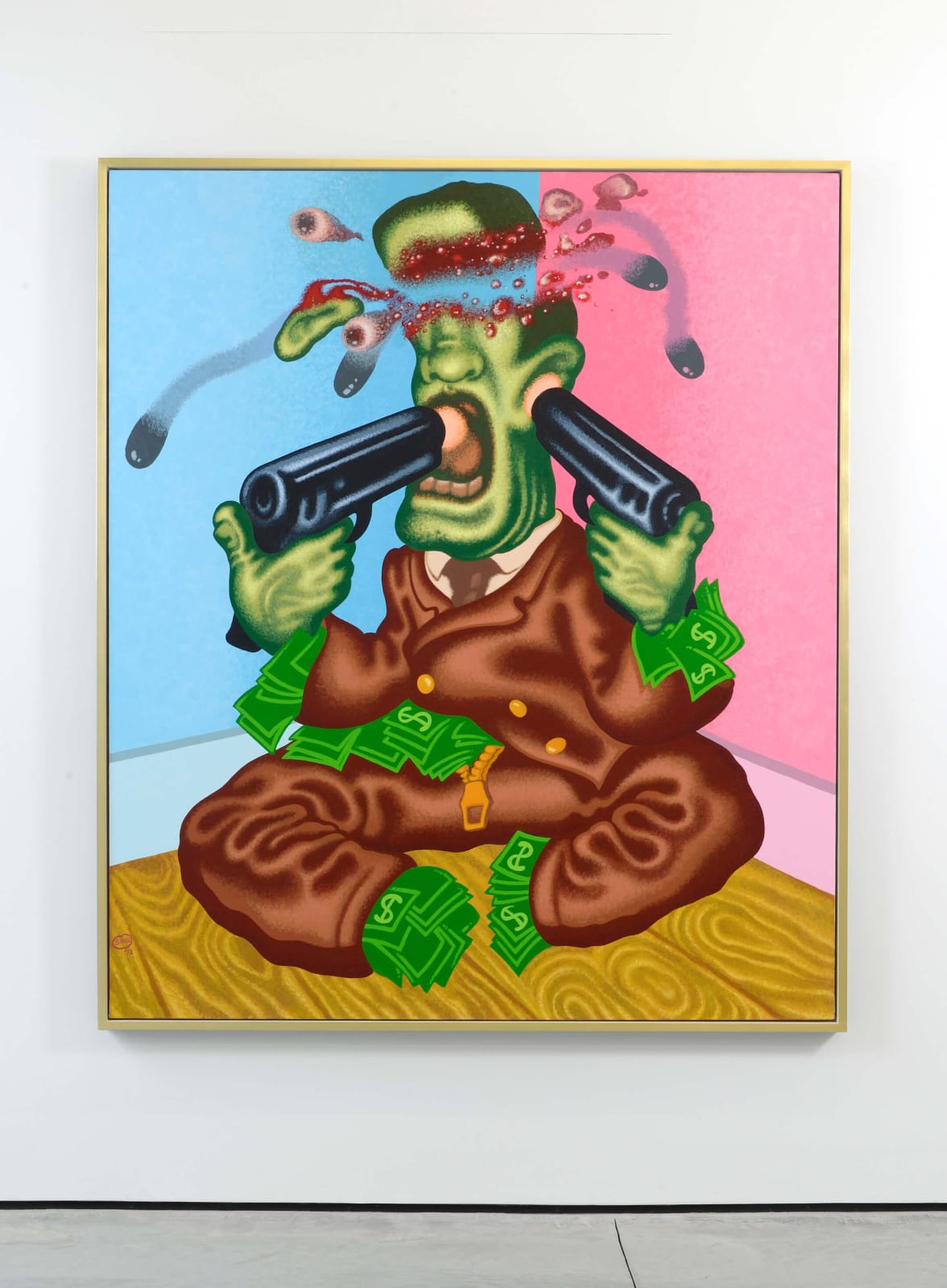 Peter Saul, Wall Street Suicide, 2012