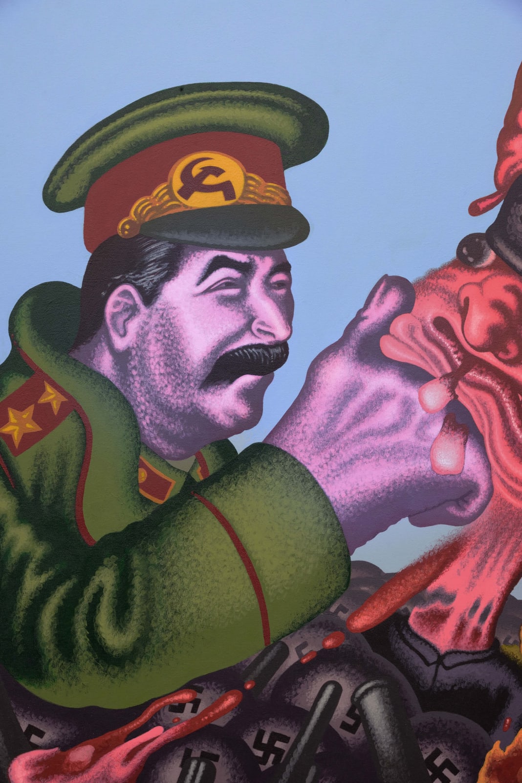 Peter Saul, Stalin and Mao, 2009