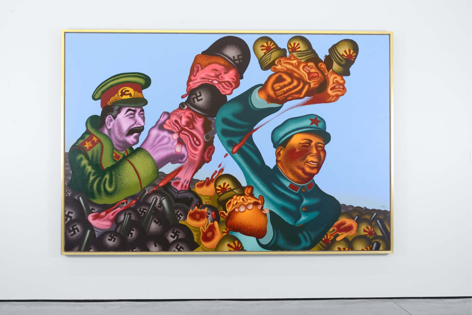Peter Saul, Stalin and Mao, 2009