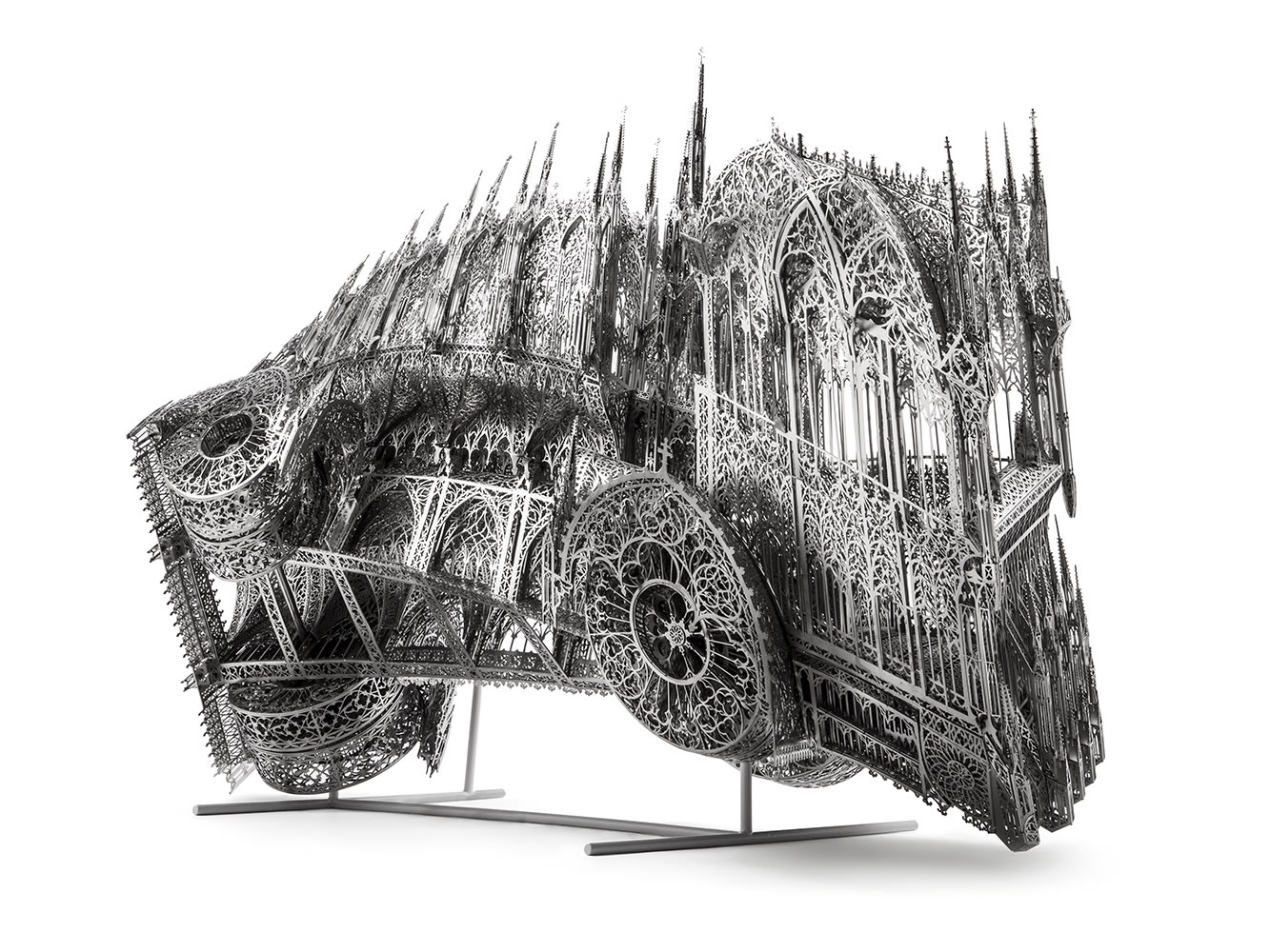 Wim Delvoye, Twisted Dumptruck CCW, 2013
