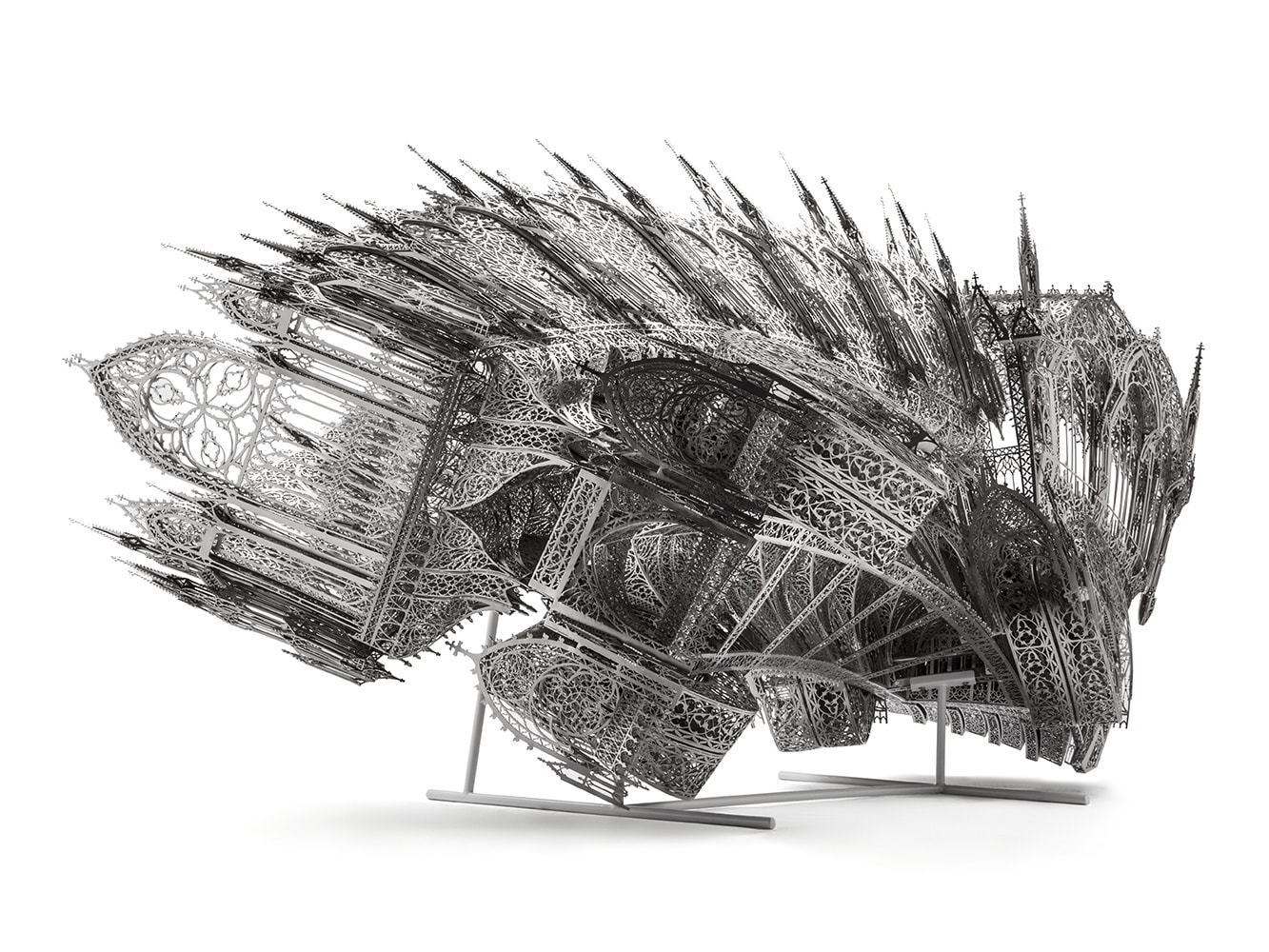 Wim Delvoye, Twisted Dumptruck CCW, 2013
