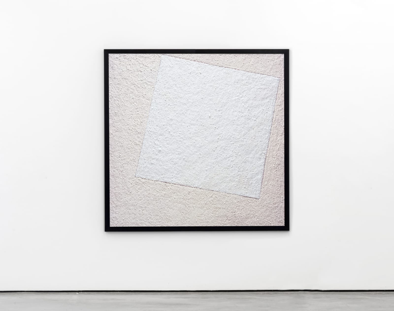 Vik Muniz, Suprematist Composition: White on White, after Kazimir Malevich, 2007