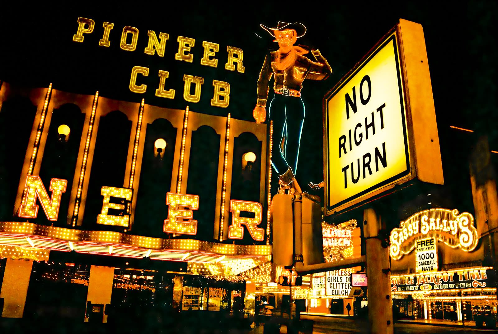 Michael Rababy, No Right Turn, Downtown Los Vegas, early 1990s, 2012