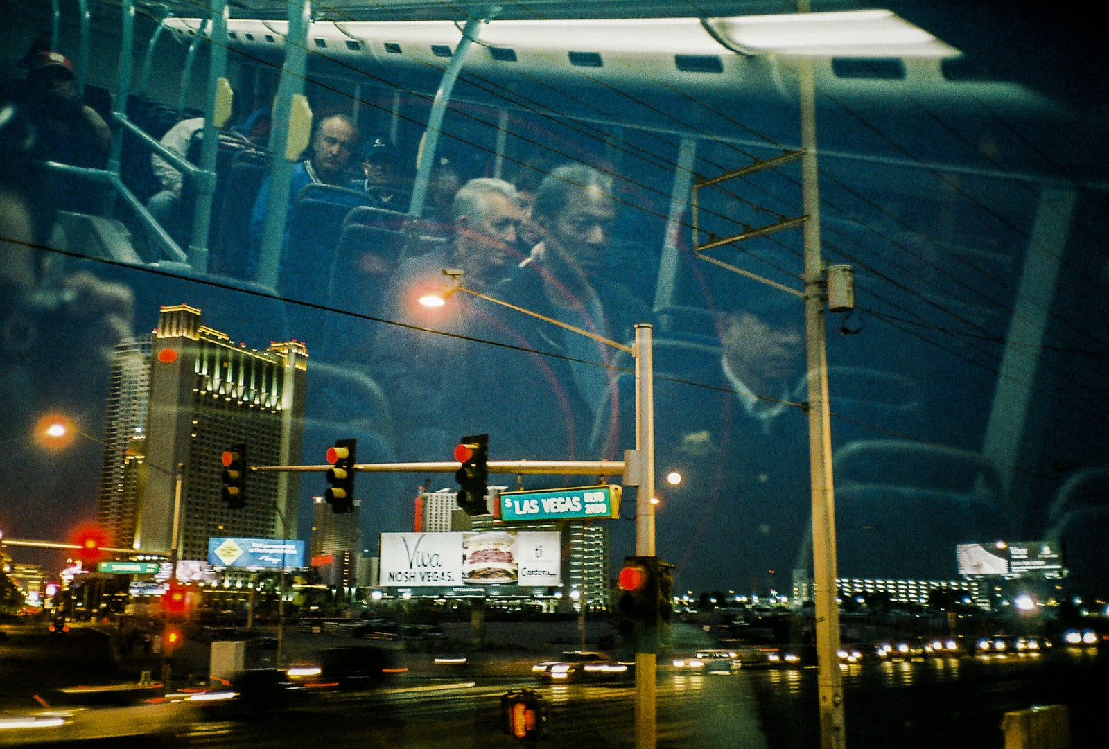 Michael Rababy, Bus Reflection at Dawn, Los Vegas, 2008, 2008