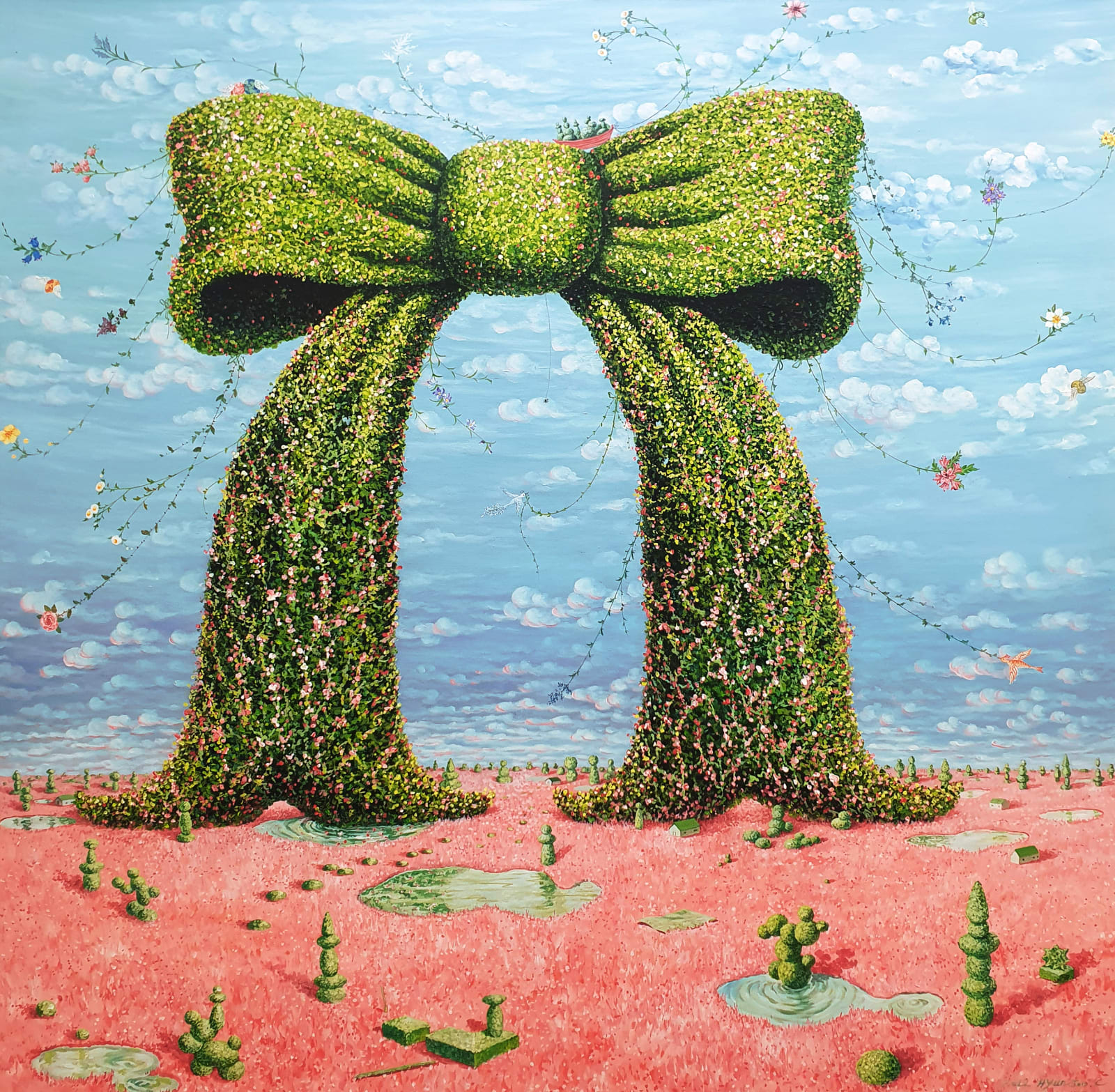 Ribbon Tree - People on the Field