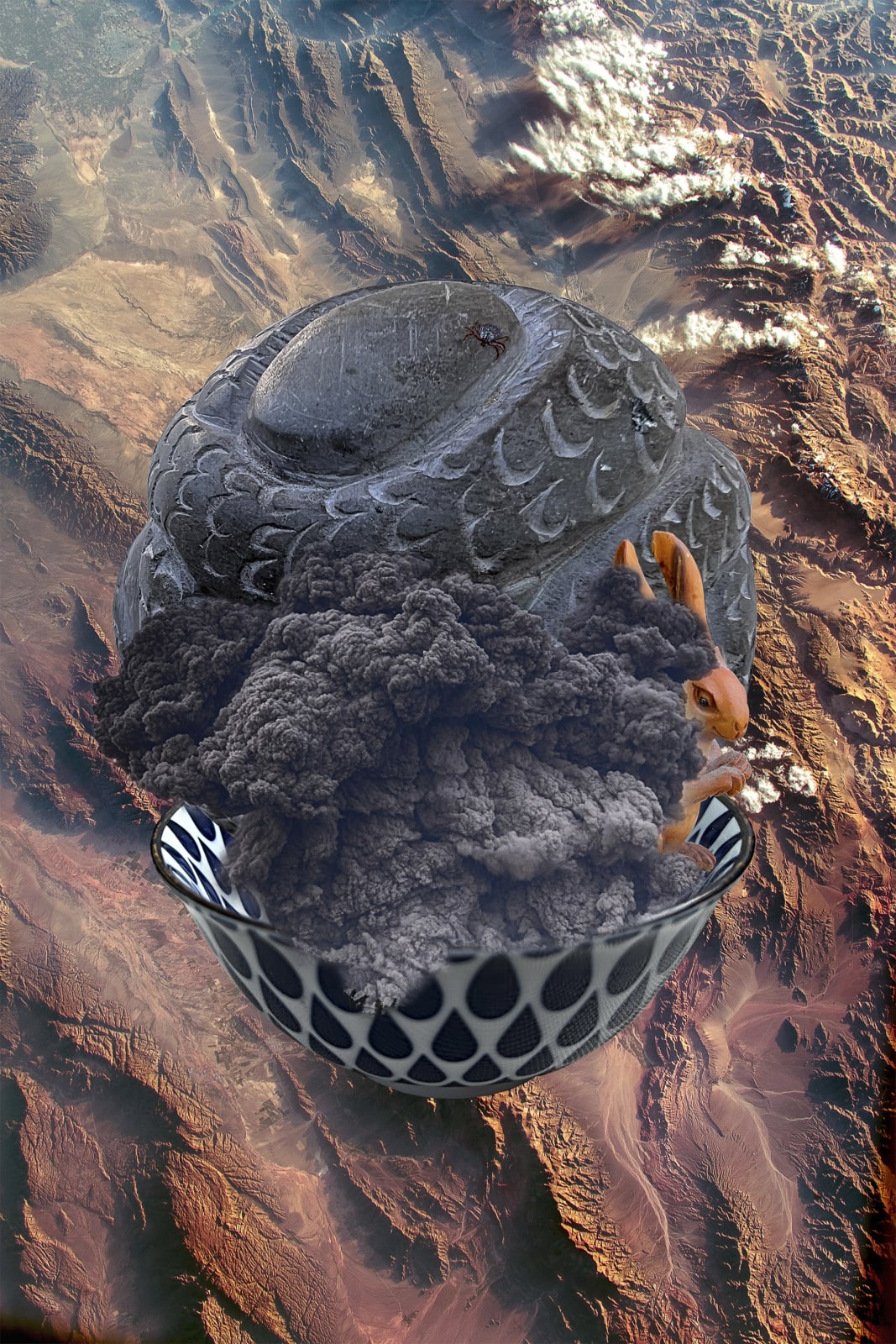 Marina Zurkow, Crucible for crumpling and folding, 2022