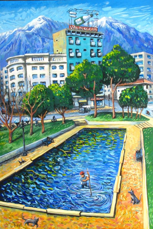Javier Molina, Bustamante's pond