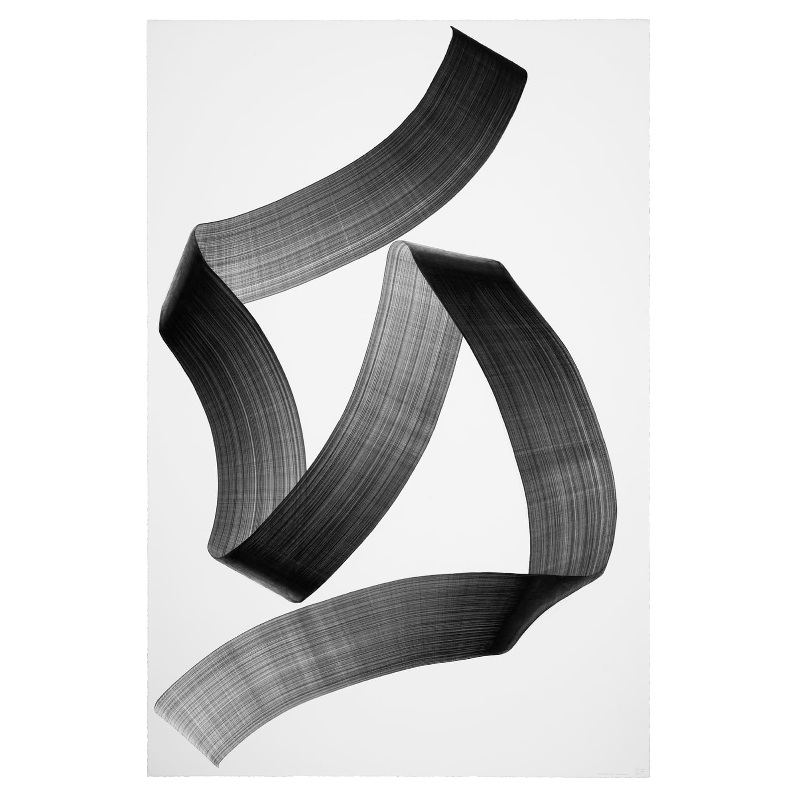 Lee Bae Brushstroke-au2 2025 Charcoal Ink on Paper 260 x 170 cm