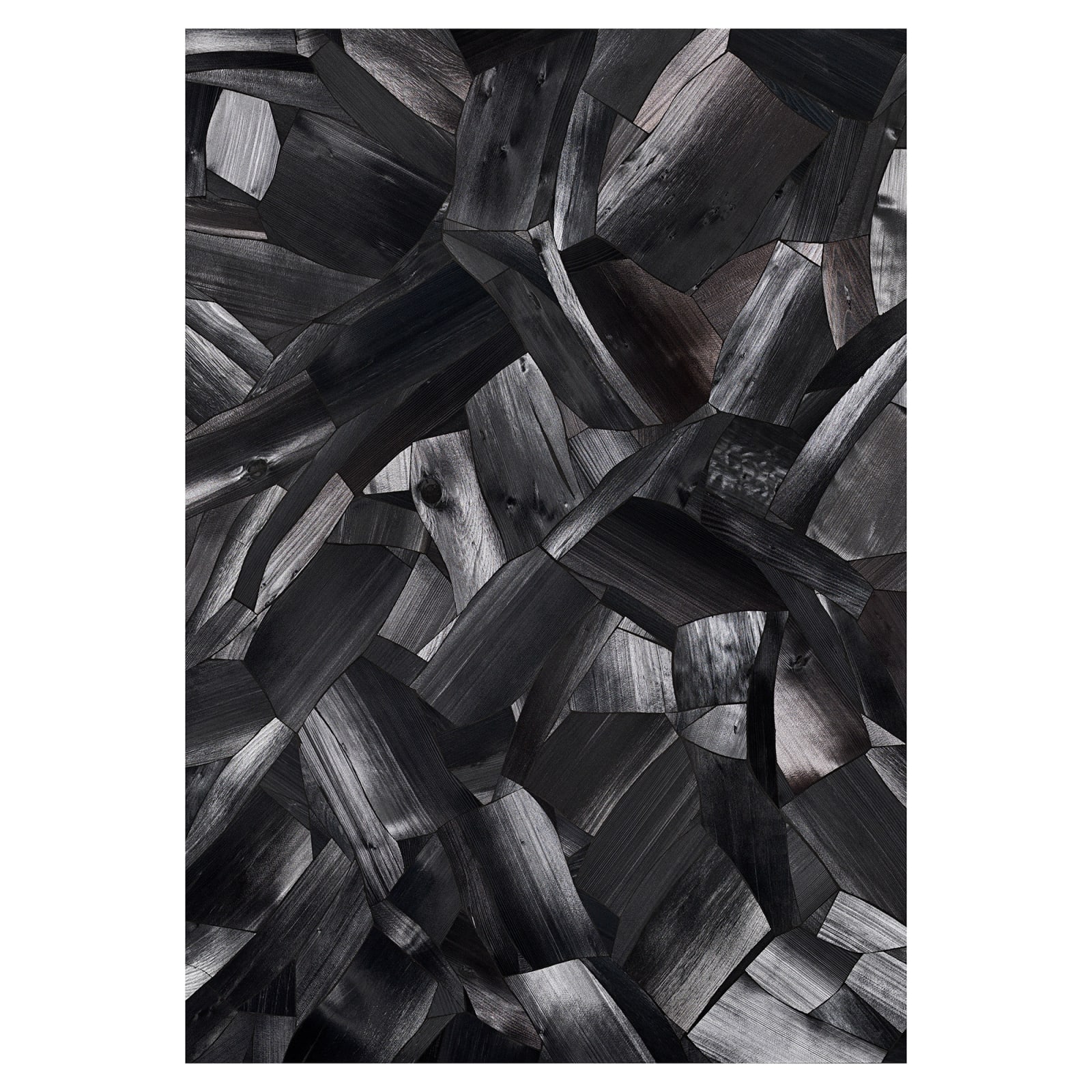 Lee Bae Issu du feu Du-8 2003 Charcoal on Canvas 117 x 82 cm