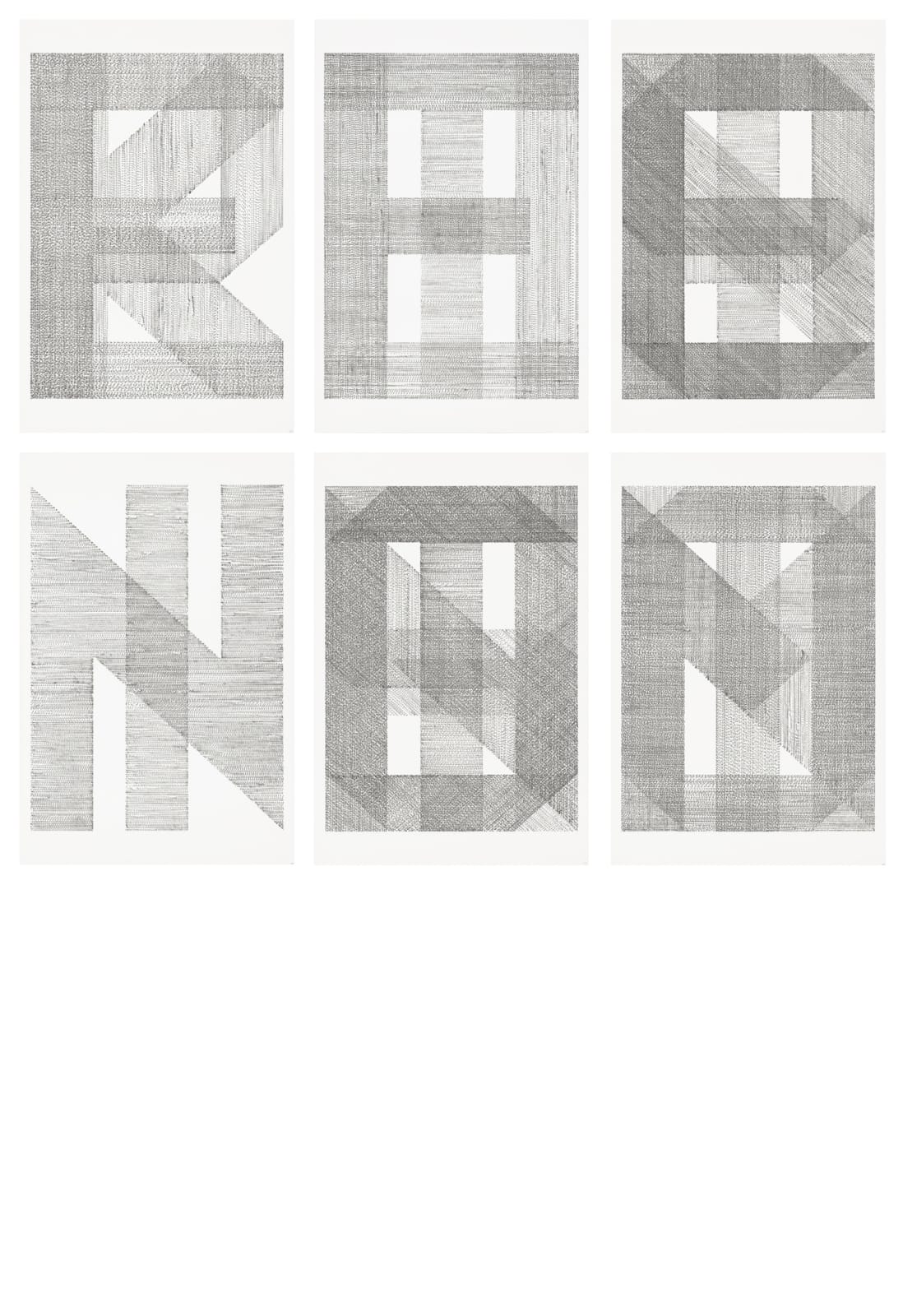 18-23 KEEP, THE, PENCILS, IN, CONSTANT, MOTION, pencil on paper, 96x64cm(each), 2022
