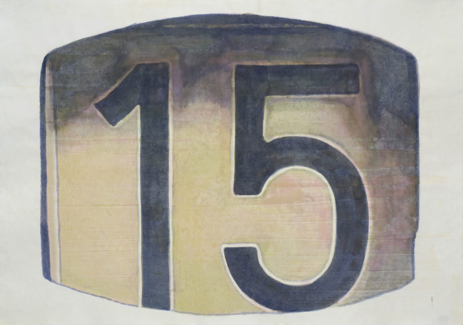 Today 15, acrylic, graphite, and glue on paper, 150x210cm, 2023