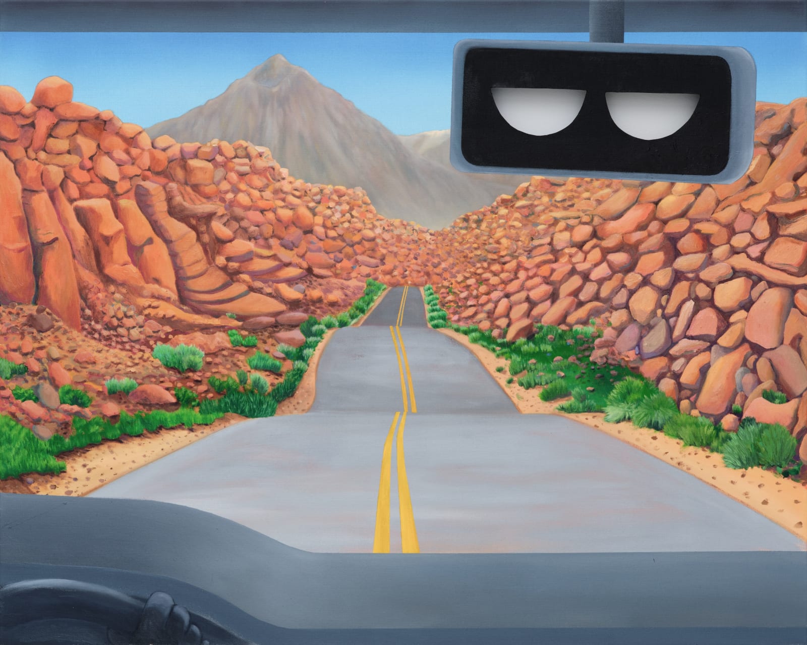 Andrew Maughan, Collapse, oil on canvas, 80 x 100 cm, 2024