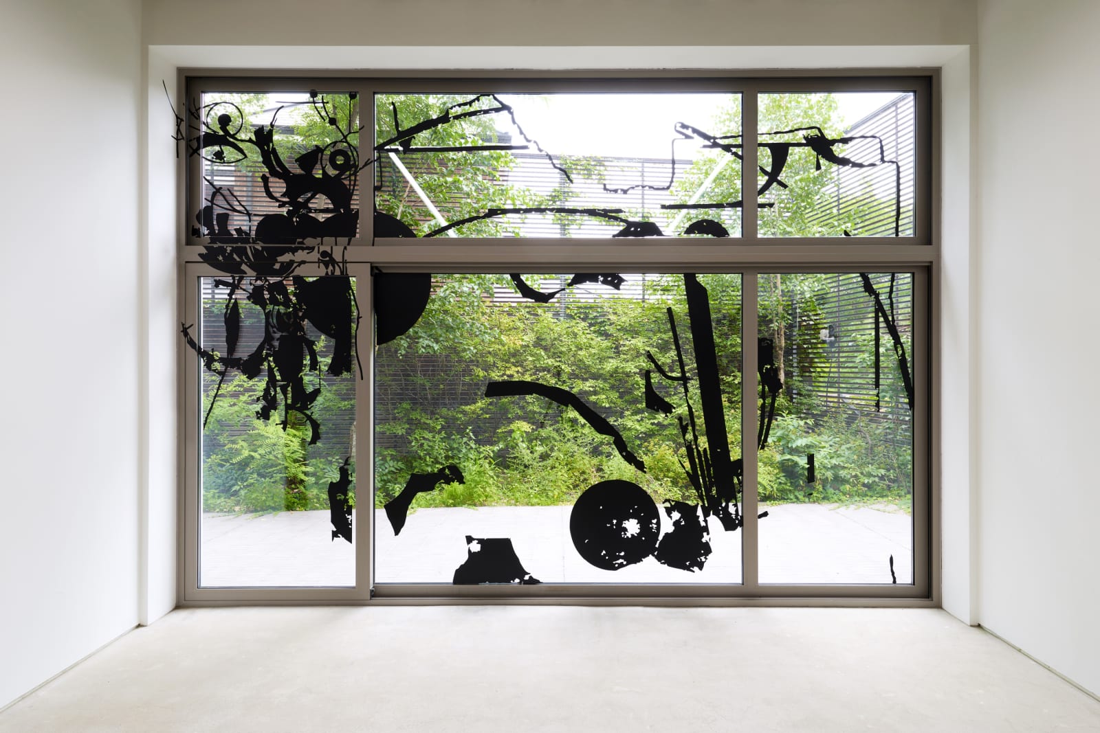 채종 採種 Self-Harvest, 창문에 시트지 adhesive vinyl on window, 가변크기 various size, 2025