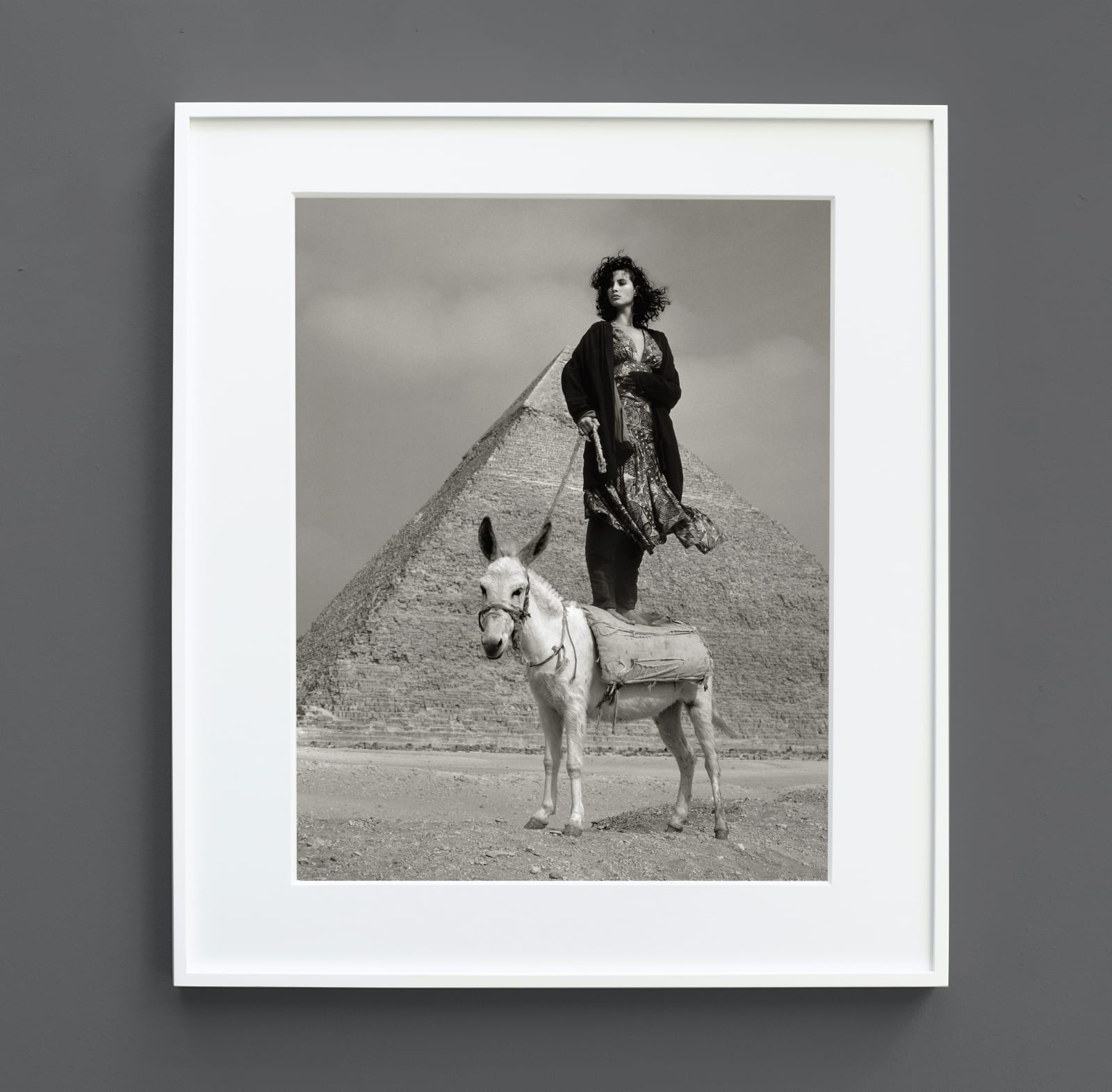Albert Watson, Christy Turlington on Donkey, Luxor, Egypt, 1987