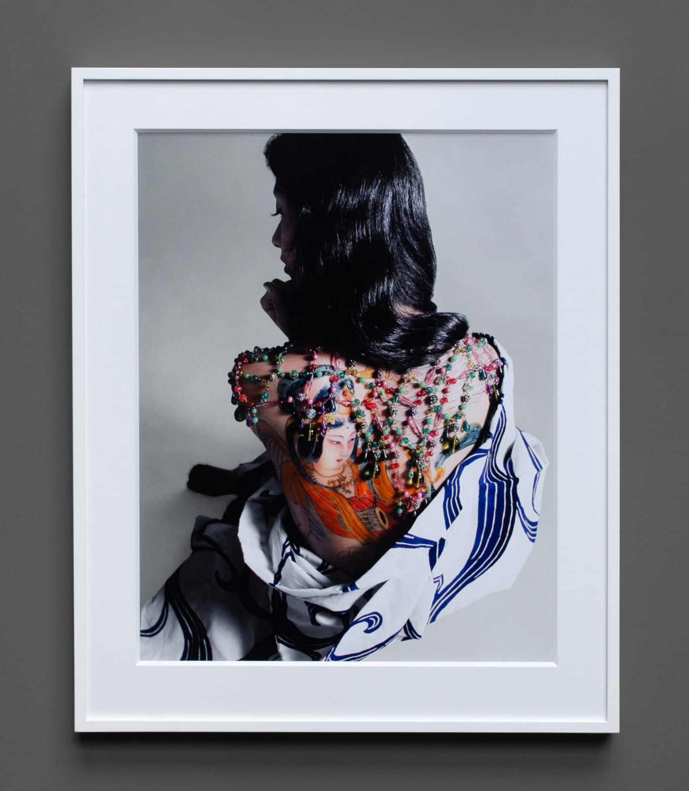 Hiro, Rhinestone Necklace on Tattooed Back, Tokyo, Japan, 1962